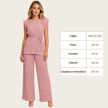 [MIXMUSE] Tokyo, Completo Plissettato Con Top Con Laccetto In Vita E Pantalone